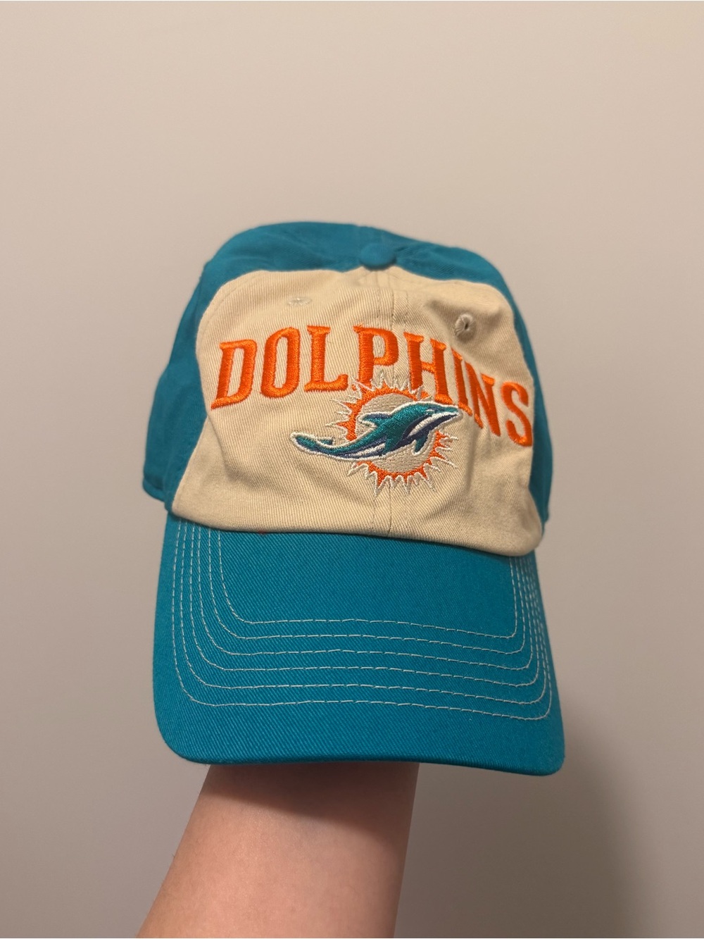 Miami Dolphins Embroidered Baseball Cap